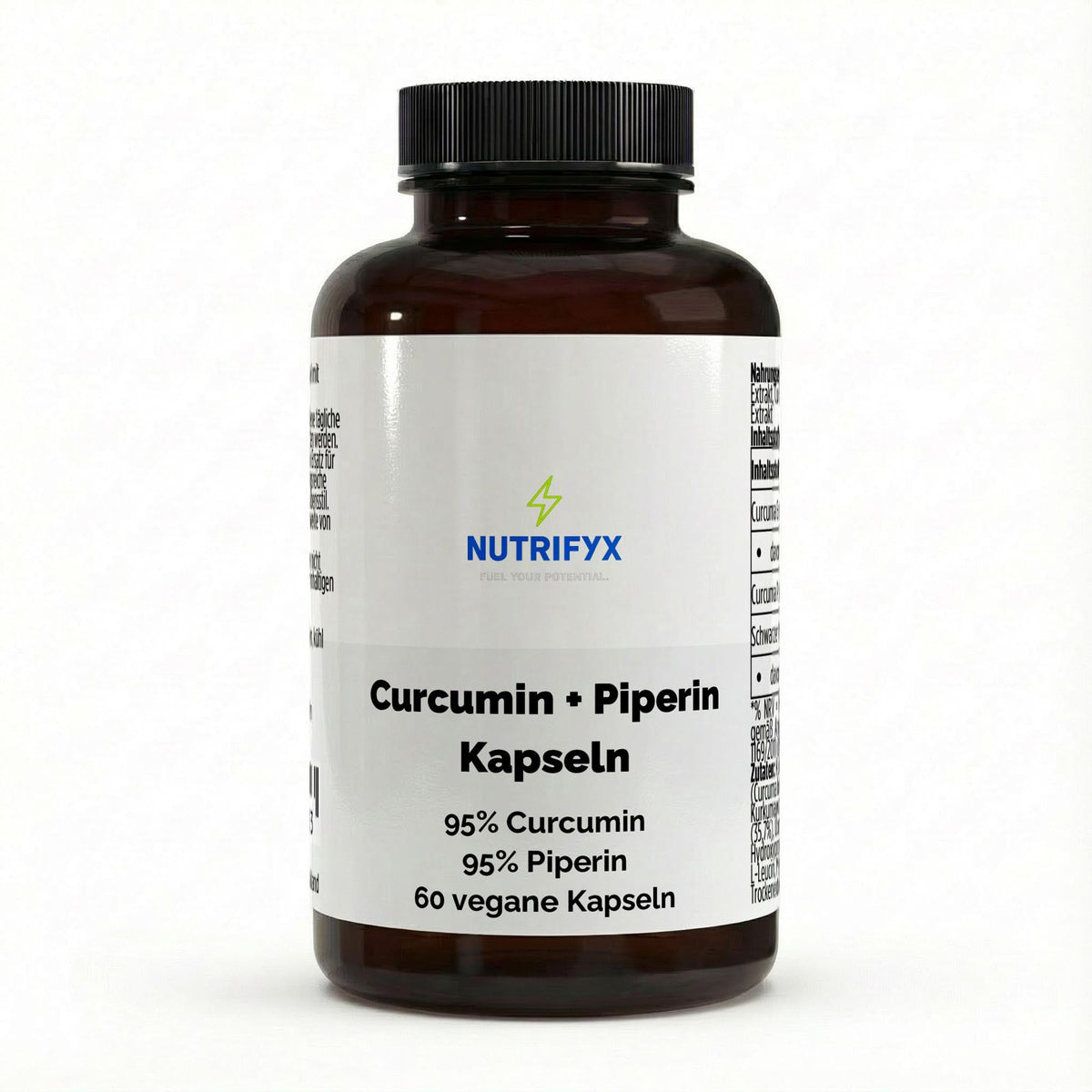 Curcuma (95% Curcumin) + Piperin - 60 vegane Kapseln - Supplements and more Nahrungsergänzungsmittel