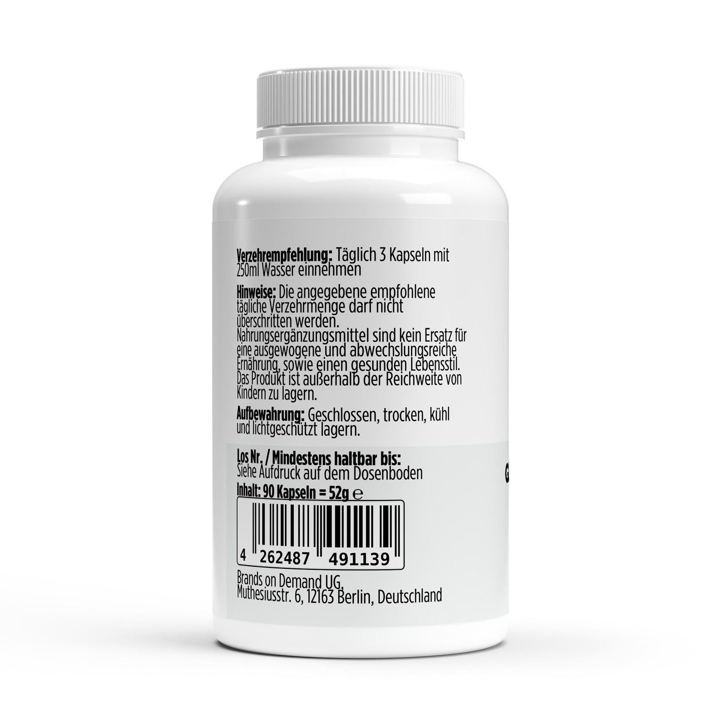 Glucosamin 500mg - 90 Kapseln - Supplements and more Nahrungsergänzungsmittel