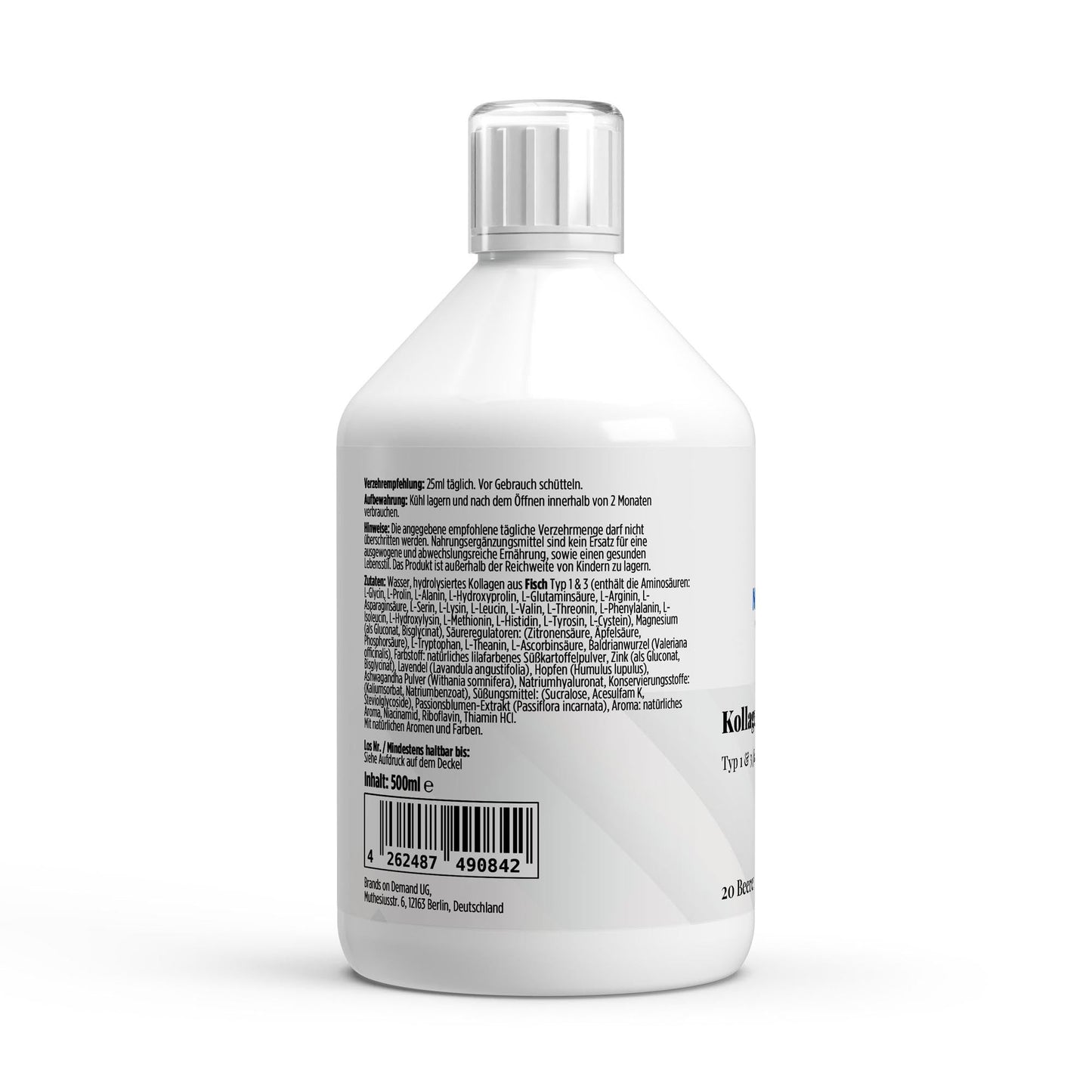 Kollagen Night Plus+ Shots - 500ml - Supplements and more Nahrungsergänzungsmittel