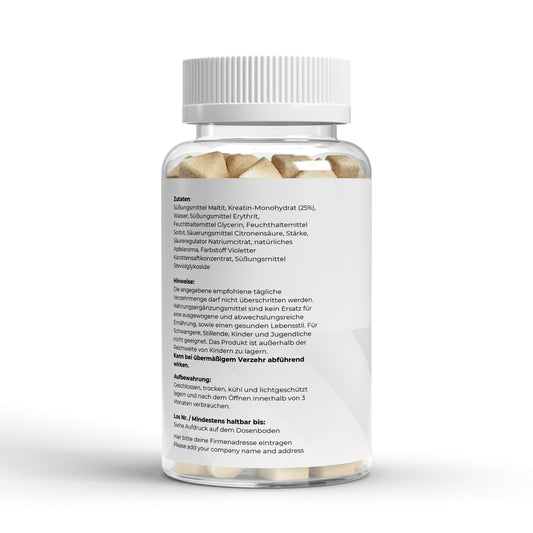 Kreatin Gummies - 90 Stk. - Supplements and more Nahrungsergänzungsmittel