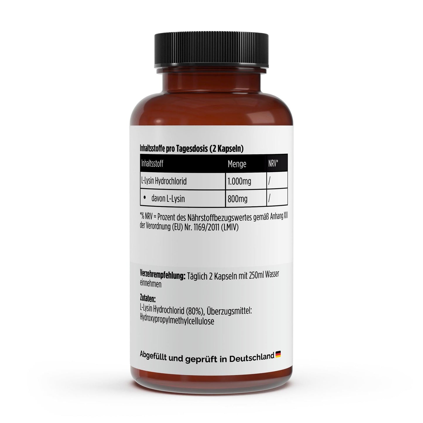 L - Lysin - 100 Kapseln - Supplements and more Nahrungsergänzungsmittel
