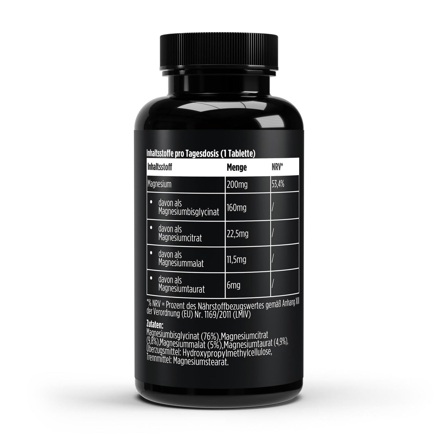 Magnesium 4fach Komplex - 60 vegane Tabletten - Supplements and more Nahrungsergänzungsmittel