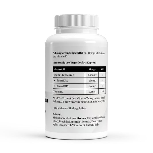 Omega 3 Triglyceride 18/12 (Halal Gelatine) - 140 Softgels - Supplements and more Nahrungsergänzungsmittel