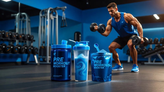 Professional header image for list-based article: Stärkster Pre Workout Booster: Die besten Produkte im Ver...