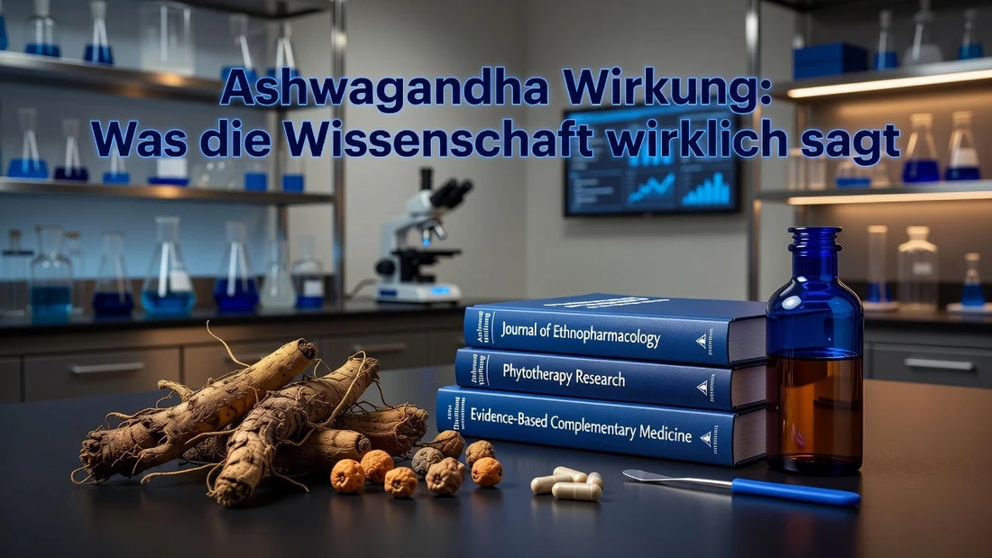 Professional header image for industry analysis: Ashwagandha Wirkung: Was die Wissenschaft wirklich sagt