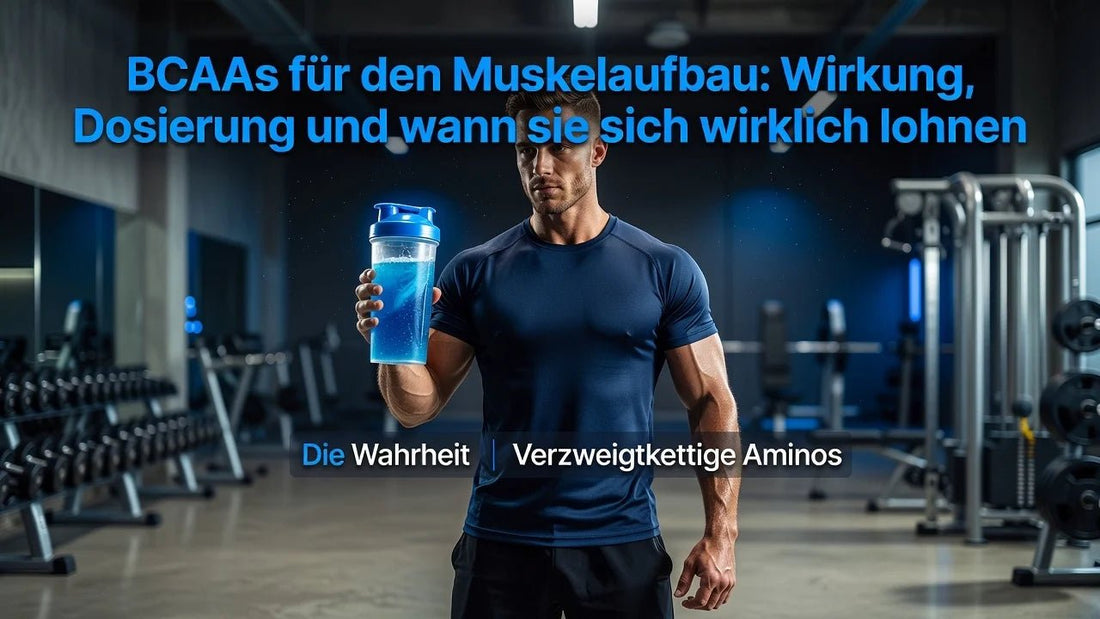 BCAAs für den Muskelaufbau: Wirkung, Dosierung und wann sie sich wirklich lohnen - Supplements and more Nahrungsergänzungsmittel