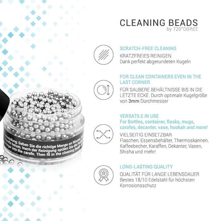 720°DGREE Cleaning Beads For Your Drinking Bottle, Drinking Bottles, Easy And Hygienically Clean, The Ideal Alternative To Cleaning Brushes, BPA (bisphenol A)-free - Supplements and more Nahrungsergänzungsmittel