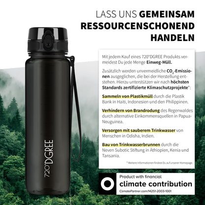 720°DGREE Trinkflasche 1l uberBottle Sieb - BPA-Frei, mehr als 40 Farben - Supplements and more Nahrungsergänzungsmittel