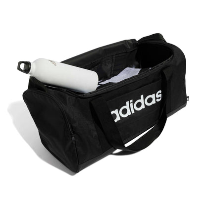 adidas Unisex Essentials Linear Duffel Bag Duffel Bag, Black/Black/White, S - Supplements and more Nahrungsergänzungsmittel