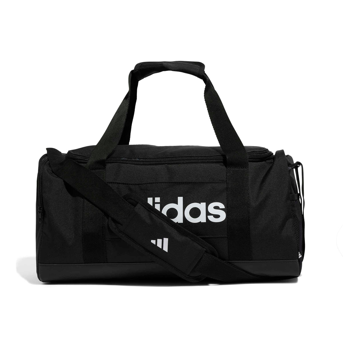 adidas Unisex Essentials Linear Duffel Bag Duffel Bag, Black/Black/White, S - Supplements and more Nahrungsergänzungsmittel