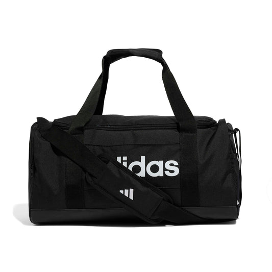 adidas Unisex Essentials Linear Duffel Bag Duffel Bag, Black/Black/White, S - Supplements and more Nahrungsergänzungsmittel