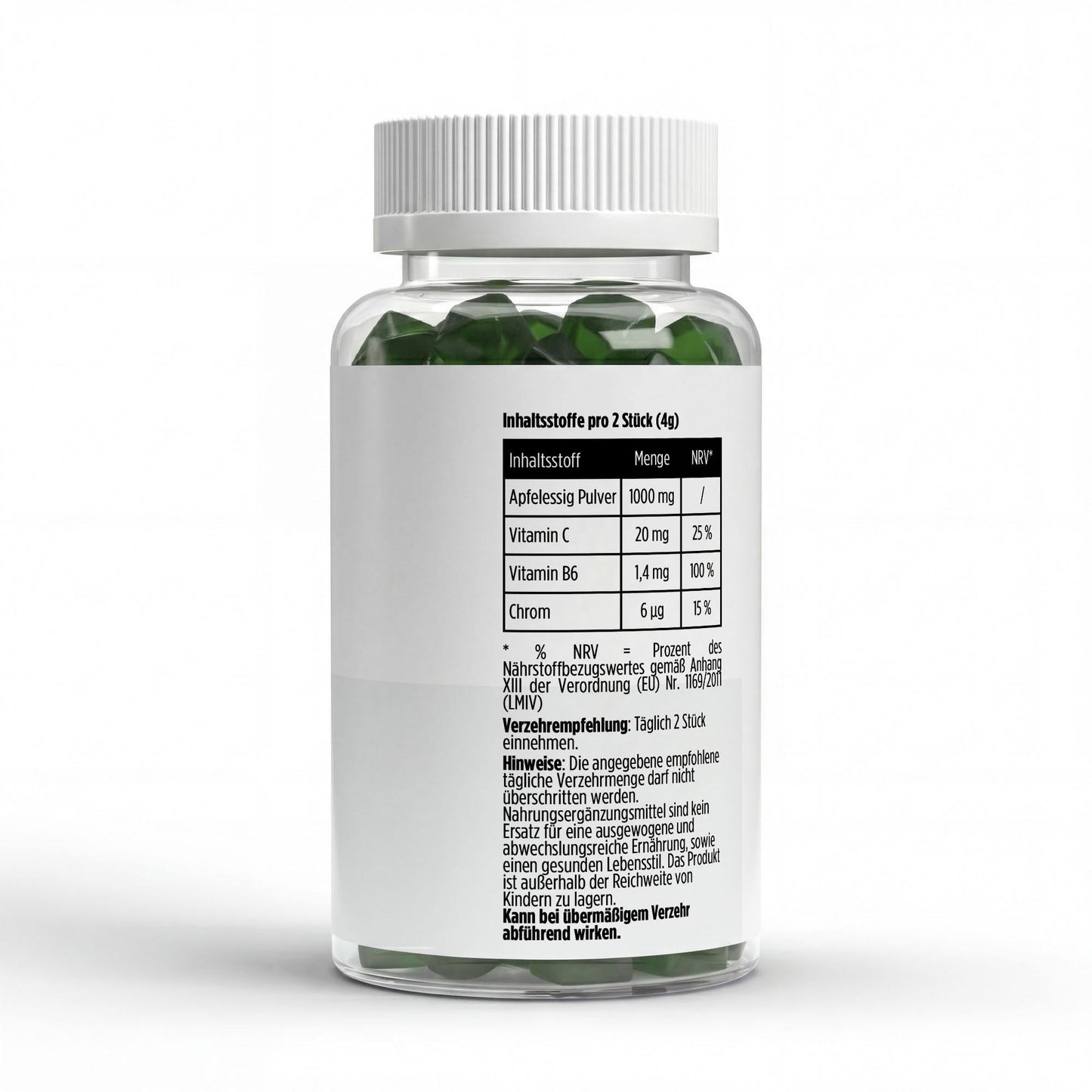 Apfelessig + C + B6 + Chrom Gummies - 60 Stk - Supplements and more Nahrungsergänzungsmittel