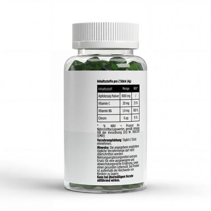 Apfelessig + C + B6 + Chrom Gummies - 60 Stk - Supplements and more Nahrungsergänzungsmittel