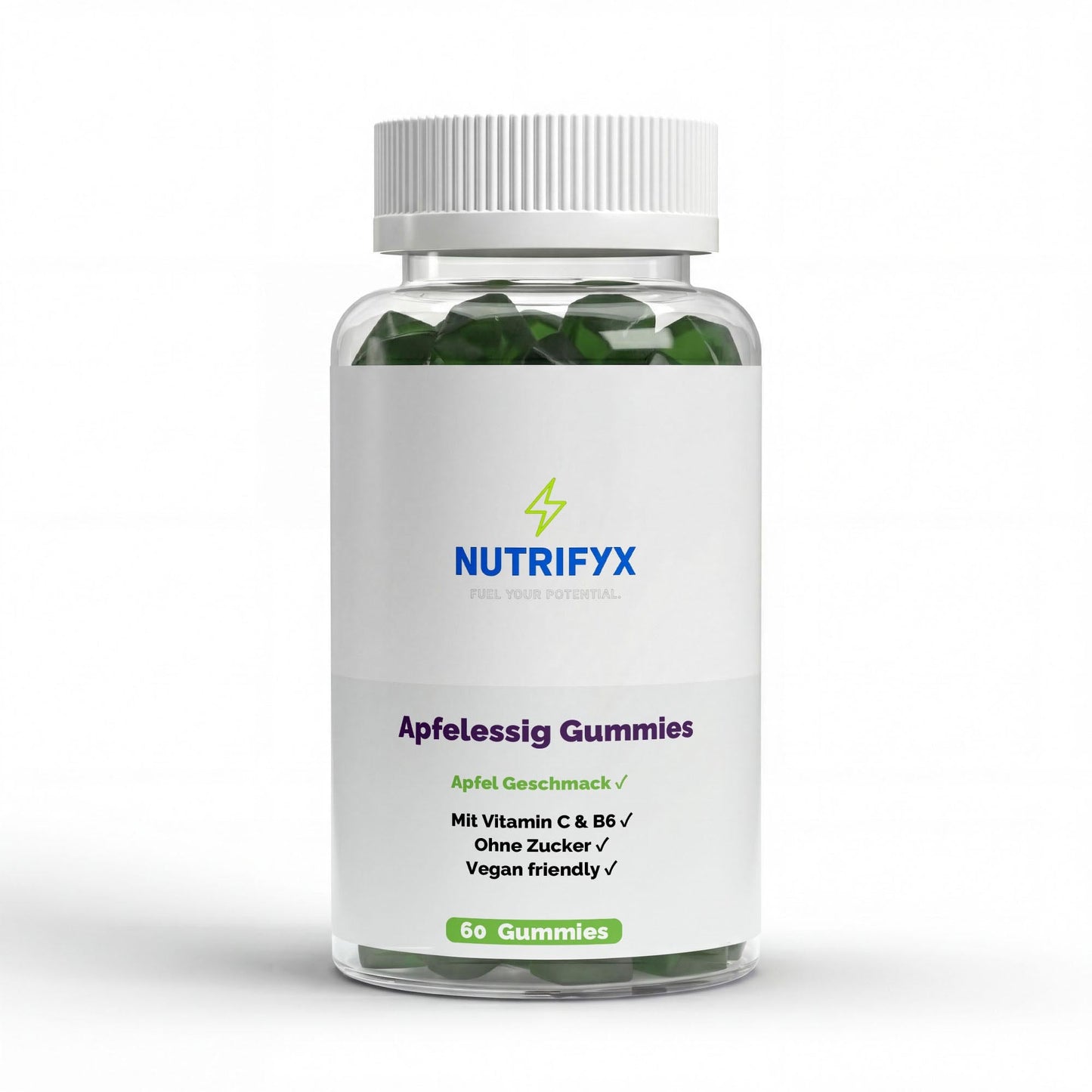 Apfelessig + C + B6 + Chrom Gummies - 60 Stk - Supplements and more Nahrungsergänzungsmittel