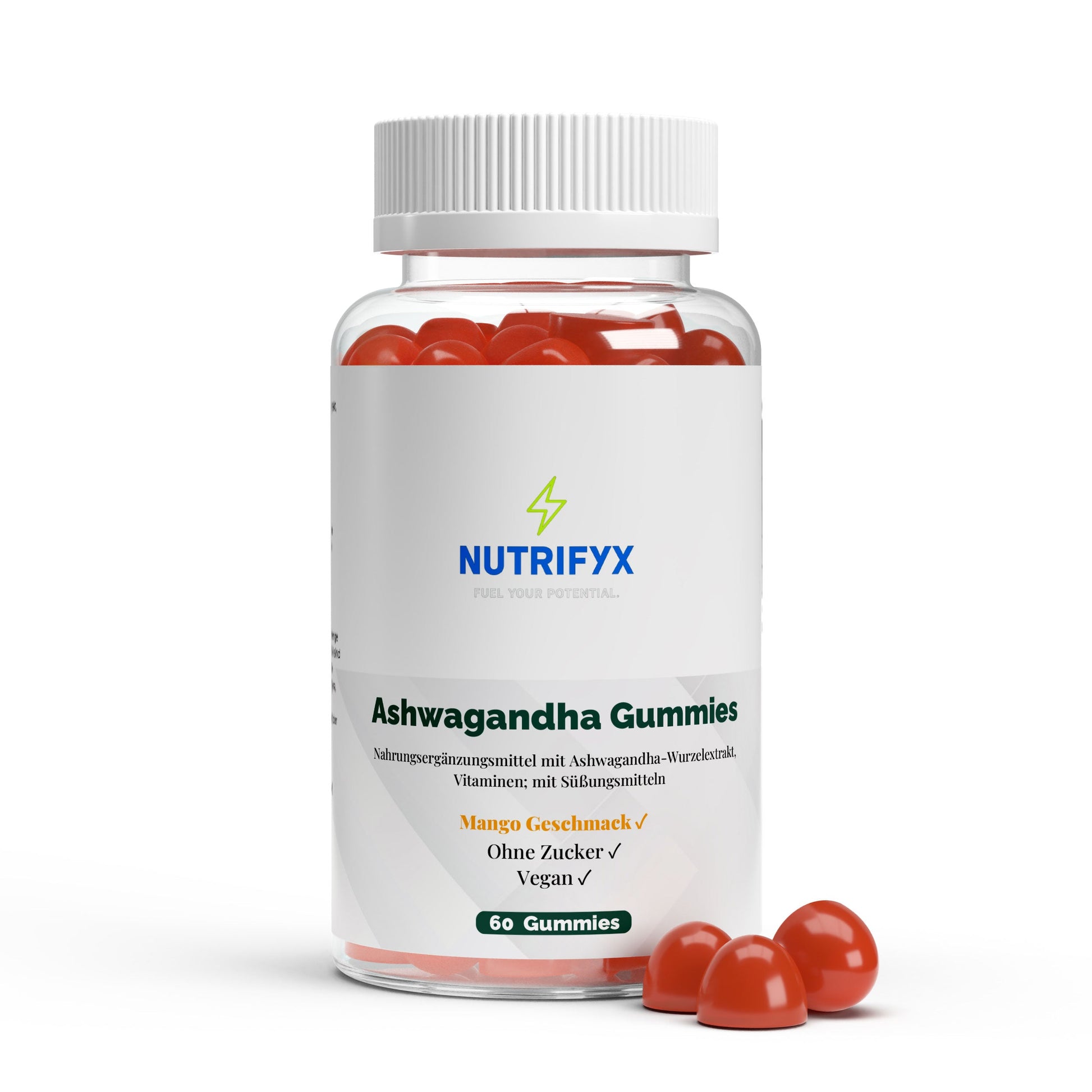 Ashwagandha + Vitamin B6 Gummies - 60 Stk. - Supplements and more Nahrungsergänzungsmittel