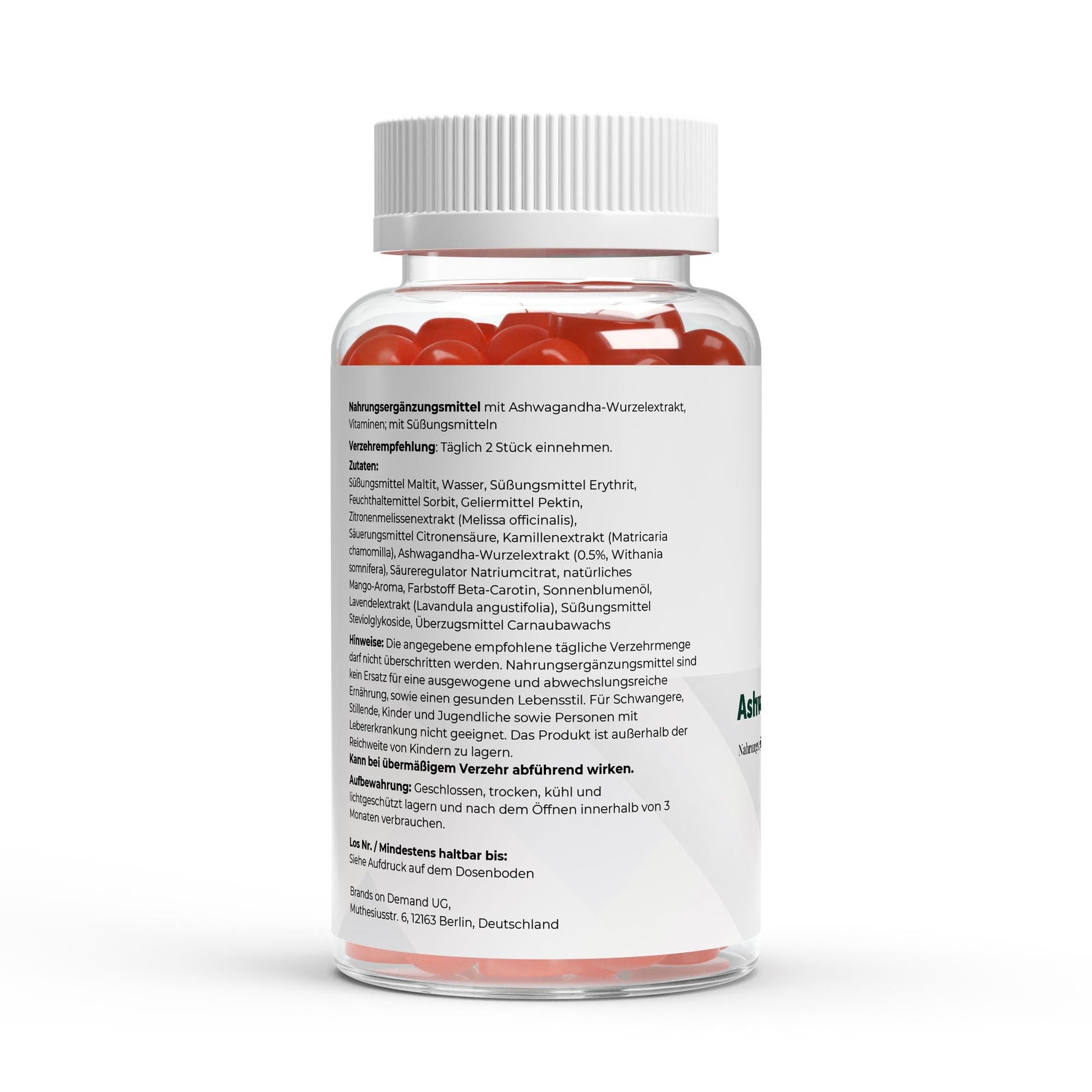 Ashwagandha + Vitamin B6 Gummies - 60 Stk. - Supplements and more Nahrungsergänzungsmittel
