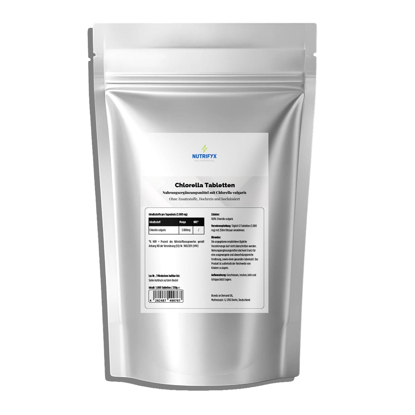 Chlorella - 1000 Tabletten - Supplements and more Nahrungsergänzungsmittel