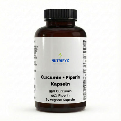 Curcuma (95% Curcumin) + Piperin - 60 vegane Kapseln - Supplements and more Nahrungsergänzungsmittel