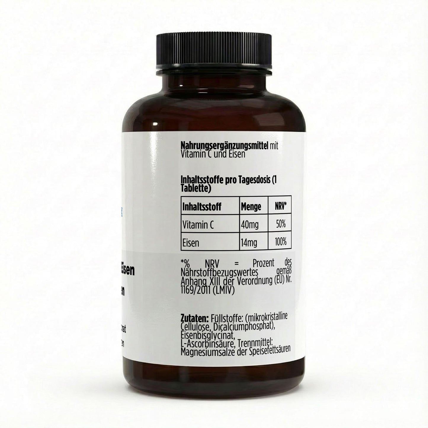 Eisen + Vitamin C - 120 vegane Tabletten - Supplements and more Nahrungsergänzungsmittel