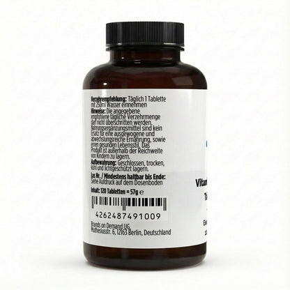 Eisen + Vitamin C - 120 vegane Tabletten - Supplements and more Nahrungsergänzungsmittel