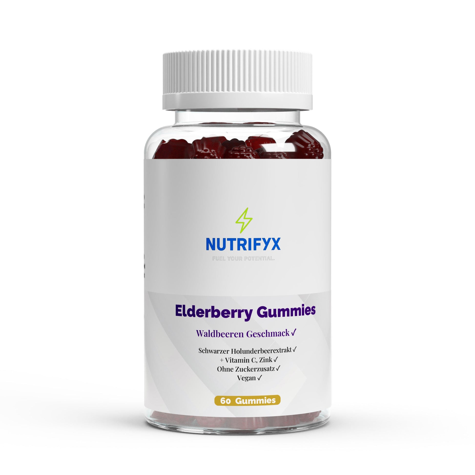 Elderberry + Vitamin C + Zink Gummies - 60 Stk. - Supplements and more Nahrungsergänzungsmittel