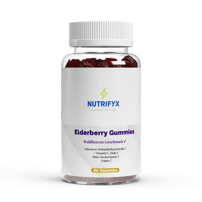 Elderberry + Vitamin C + Zink Gummies - 60 Stk. - Supplements and more Nahrungsergänzungsmittel