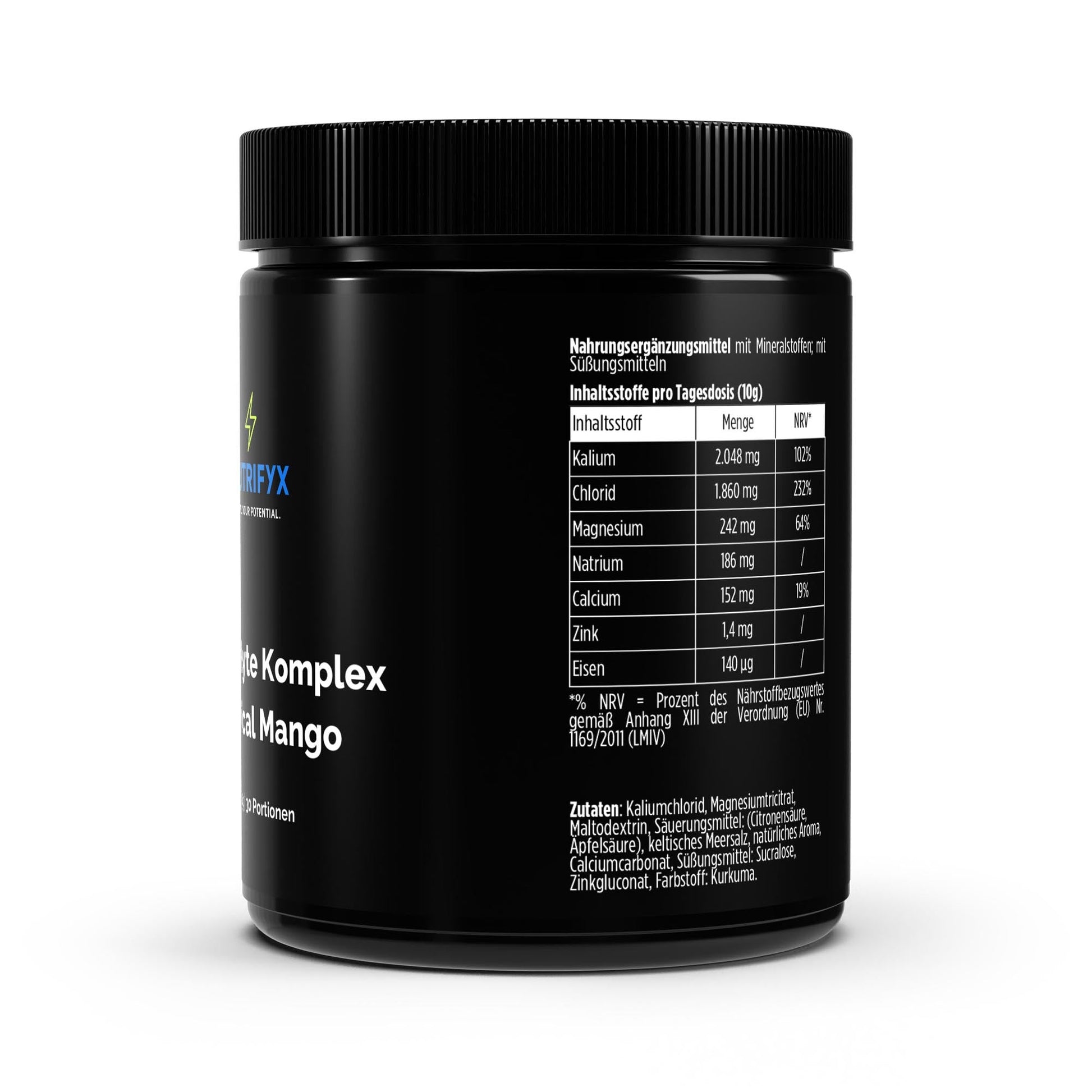 Elektrolyte Pulver Tropical Mango - 300g - Supplements and more Nahrungsergänzungsmittel