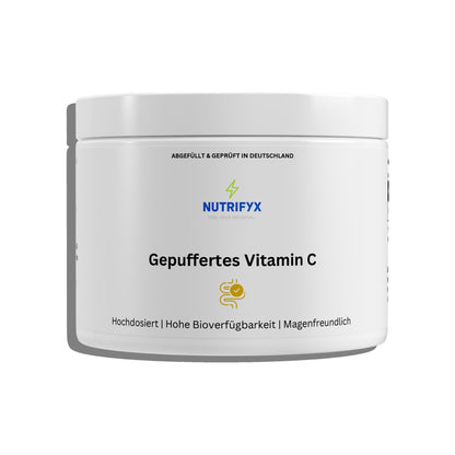 Gepuffertes Vitamin C 500mg - 360 Kapseln - Supplements and more Nahrungsergänzungsmittel