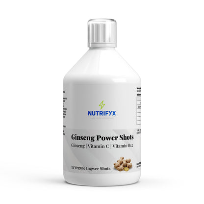 Ginseng Power Plus+ - 50 Shots - 500ml - Supplements and more Nahrungsergänzungsmittel