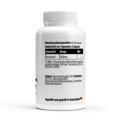 Glucosamin 500mg - 90 Kapseln - Supplements and more Nahrungsergänzungsmittel