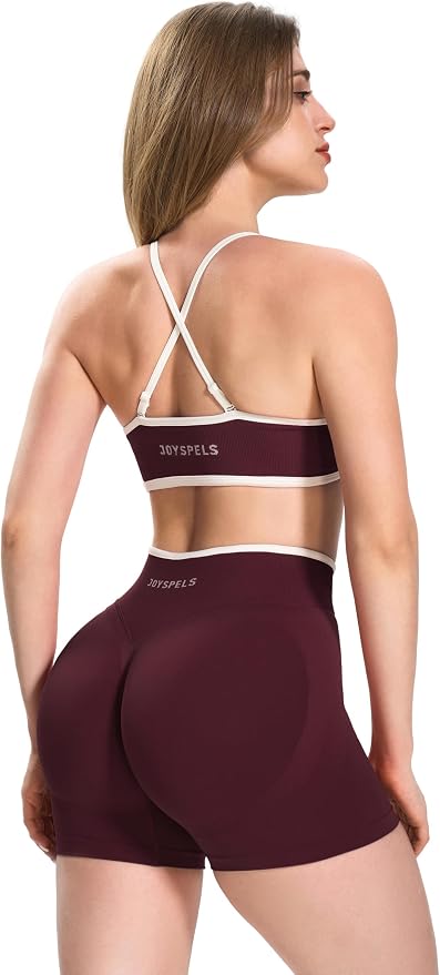 JOYSPELS Women's Scrunch Sports Shorts, Seamless Leggings, Gym Sports Trousers, Short Cycling Shorts, Push Up Leggings for Summer - Supplements and more Nahrungsergänzungsmittel