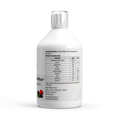 Kollagen Marine Plus+ - 50 Shots - Wildbeere - 500ml - Supplements and more Nahrungsergänzungsmittel