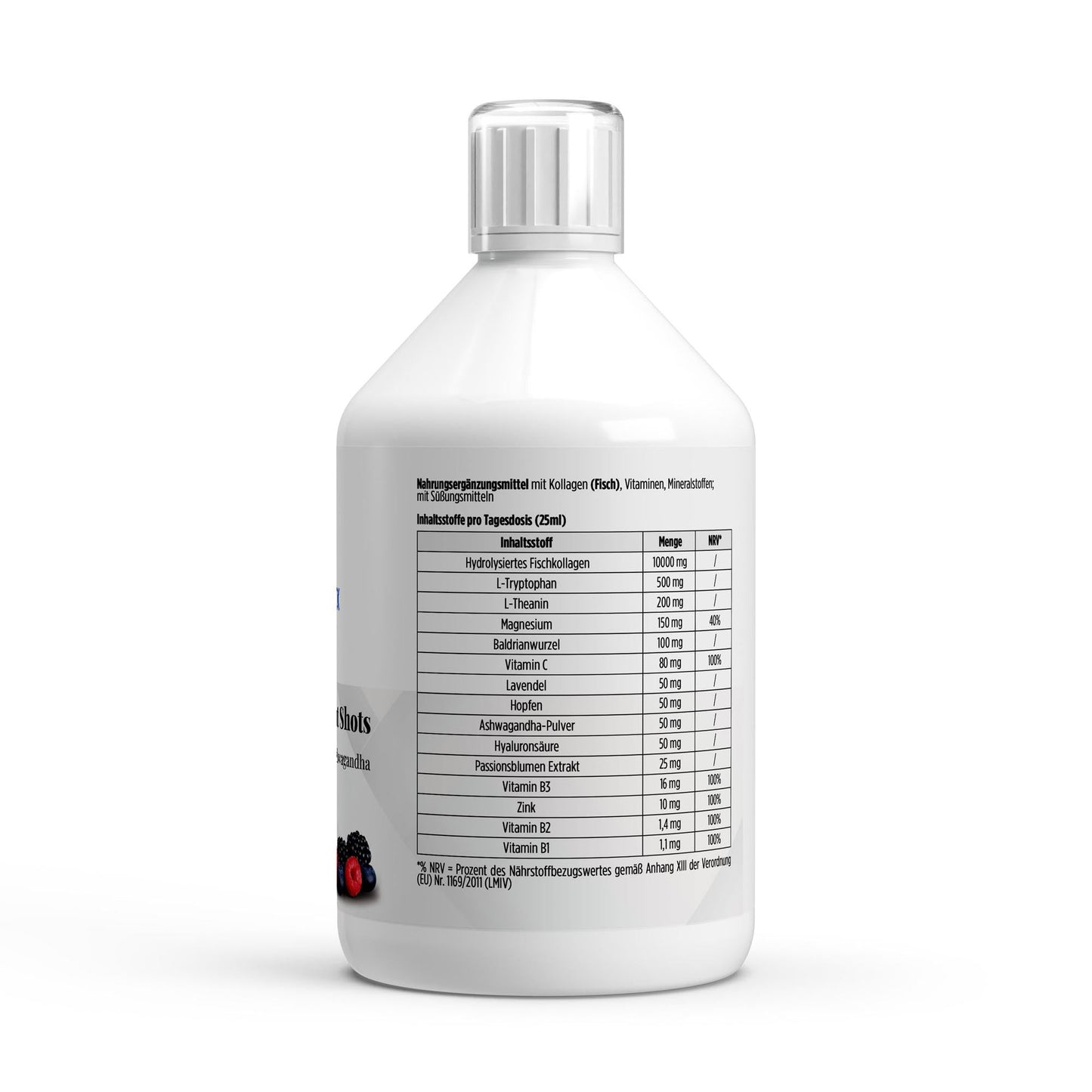 Kollagen Night Plus+ Shots - 500ml - Supplements and more Nahrungsergänzungsmittel