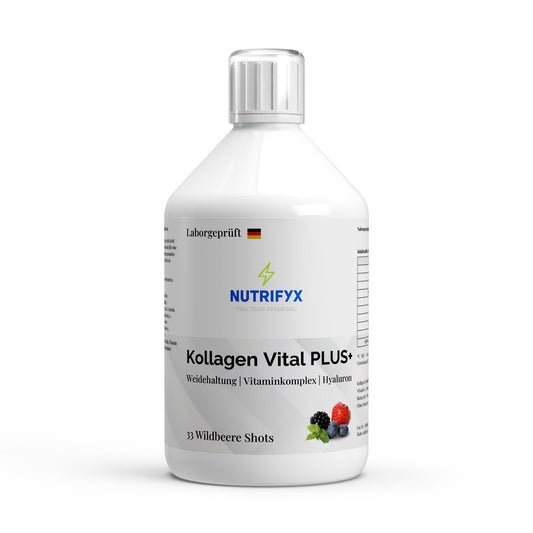 Kollagen Vital PLUS+ Shots - Wild Berry - 500ml - Supplements and more Nahrungsergänzungsmittel