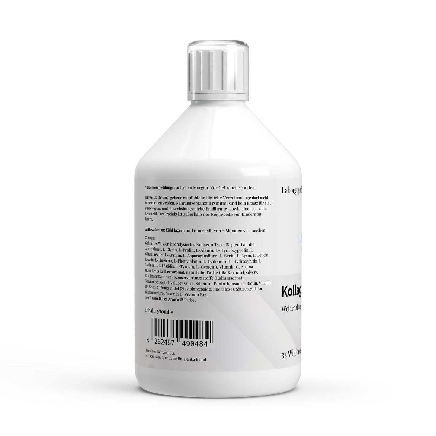 Kollagen Vital PLUS+ Shots - Wild Berry - 500ml - Supplements and more Nahrungsergänzungsmittel