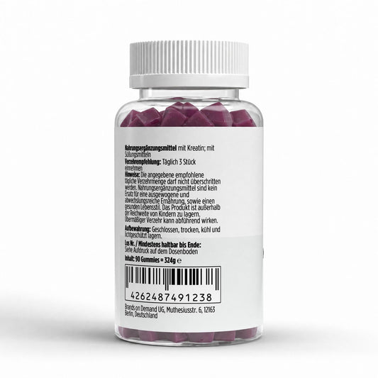 Kreatin Gummies Kirsche - 90 Stk. - Supplements and more Nahrungsergänzungsmittel