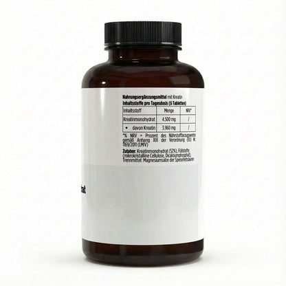 Kreatin Monohydrat - 180 vegane Tabletten - Supplements and more Nahrungsergänzungsmittel