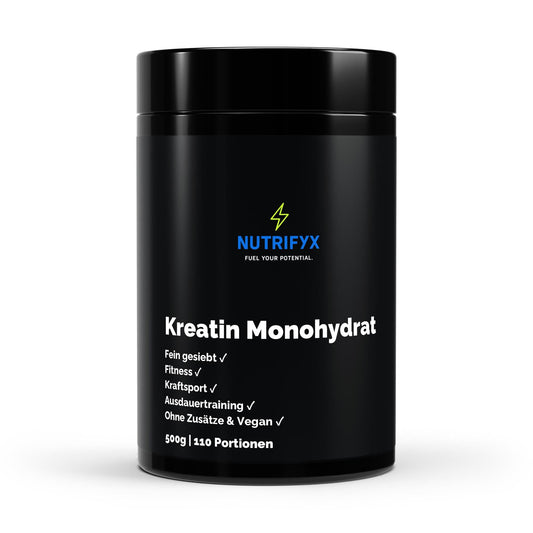 Kreatin Monohydrat - Geschmacksneutral - 500g - Supplements and more Nahrungsergänzungsmittel