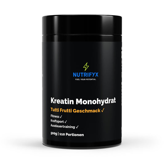 Kreatin Monohydrat Tutti Frutti - 500g - Supplements and more Nahrungsergänzungsmittel