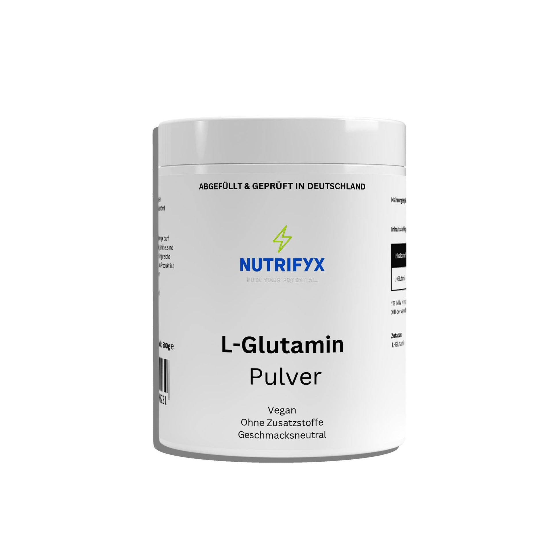 L - Glutamin Pulver - 500g - Supplements and more Nahrungsergänzungsmittel
