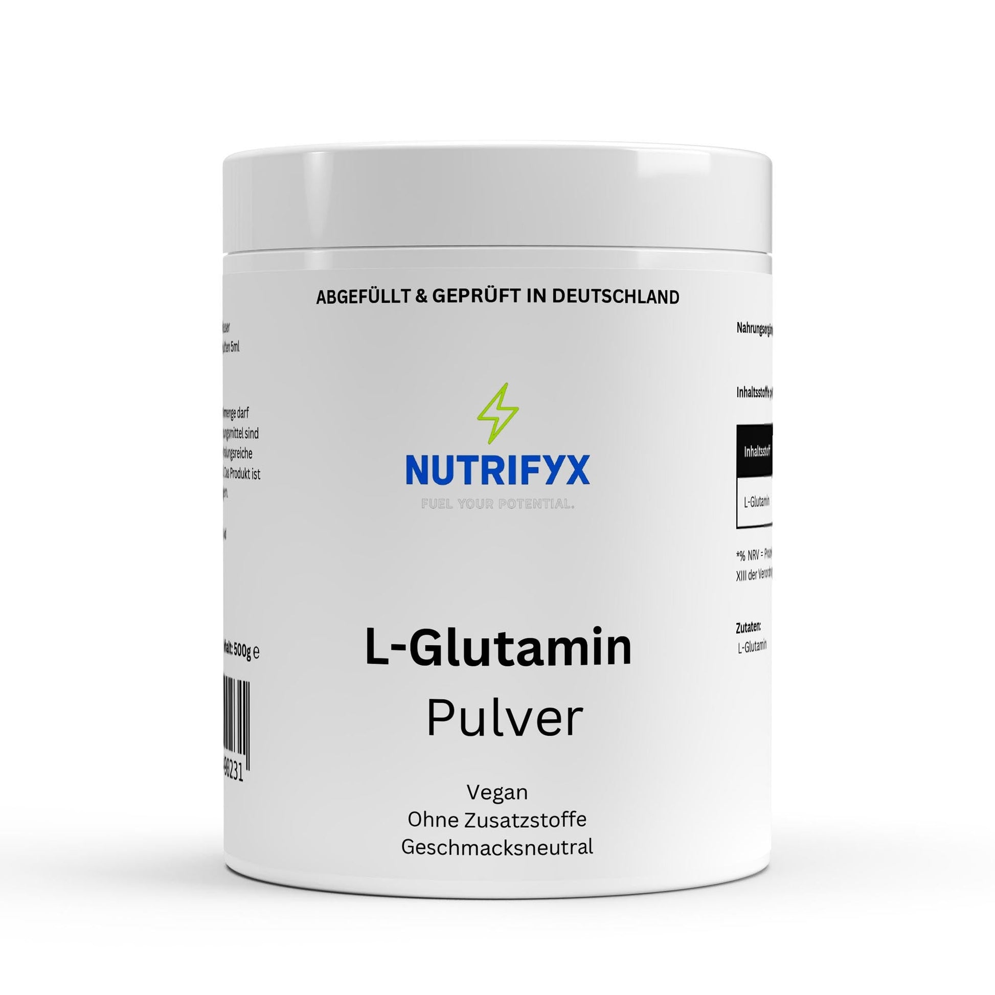 L - Glutamin Pulver - 500g - Supplements and more Nahrungsergänzungsmittel