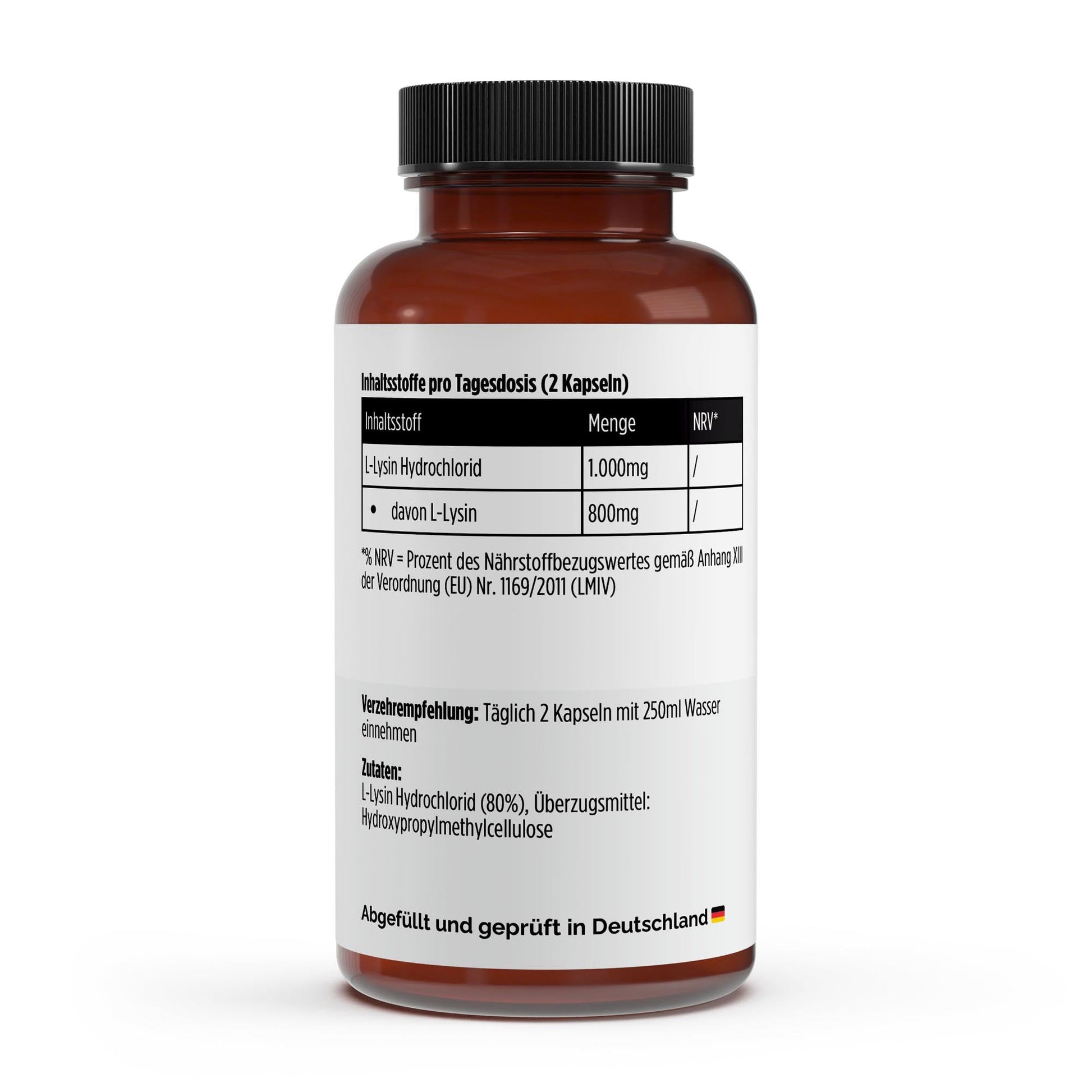 L - Lysin - 100 Kapseln - Supplements and more Nahrungsergänzungsmittel