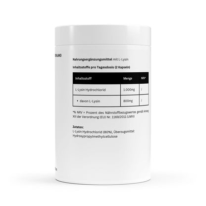 L - Lysin - 100 Kapseln - Supplements and more Nahrungsergänzungsmittel