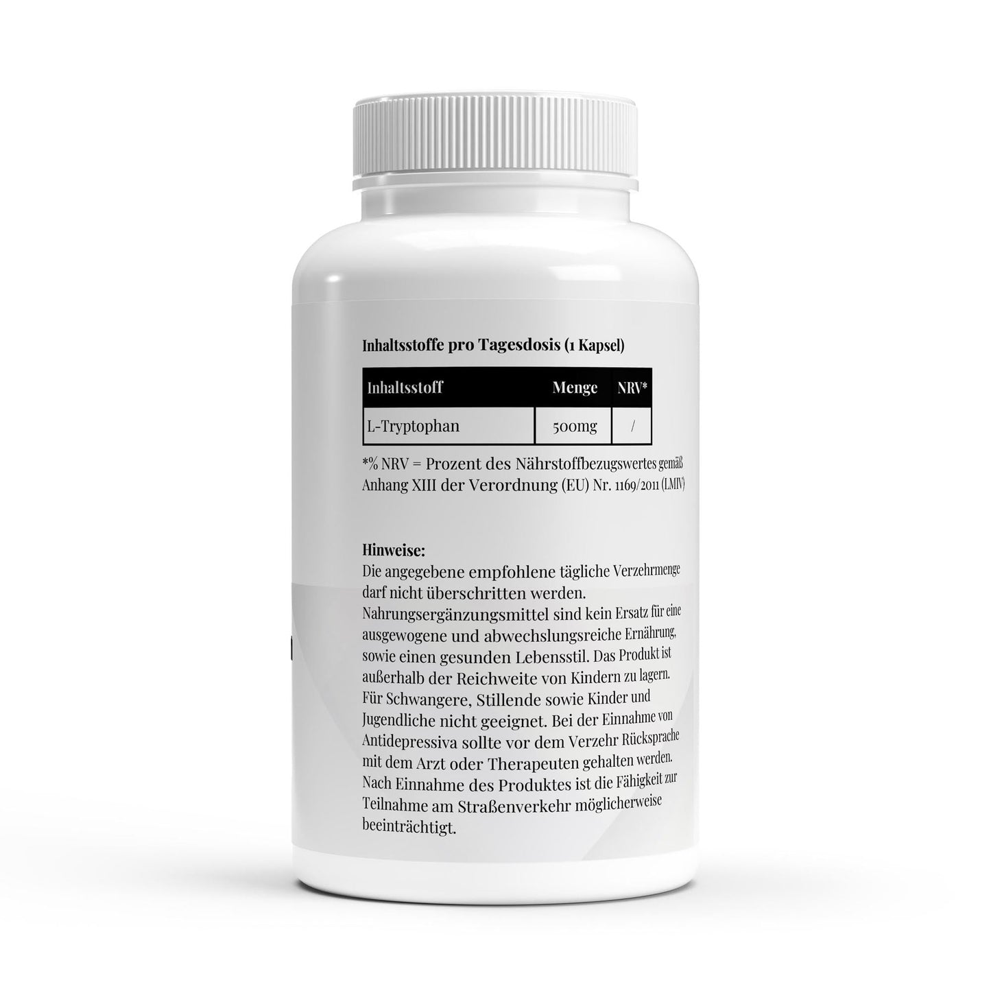 L - Tryptophan - 90 Kapseln - Supplements and more Nahrungsergänzungsmittel