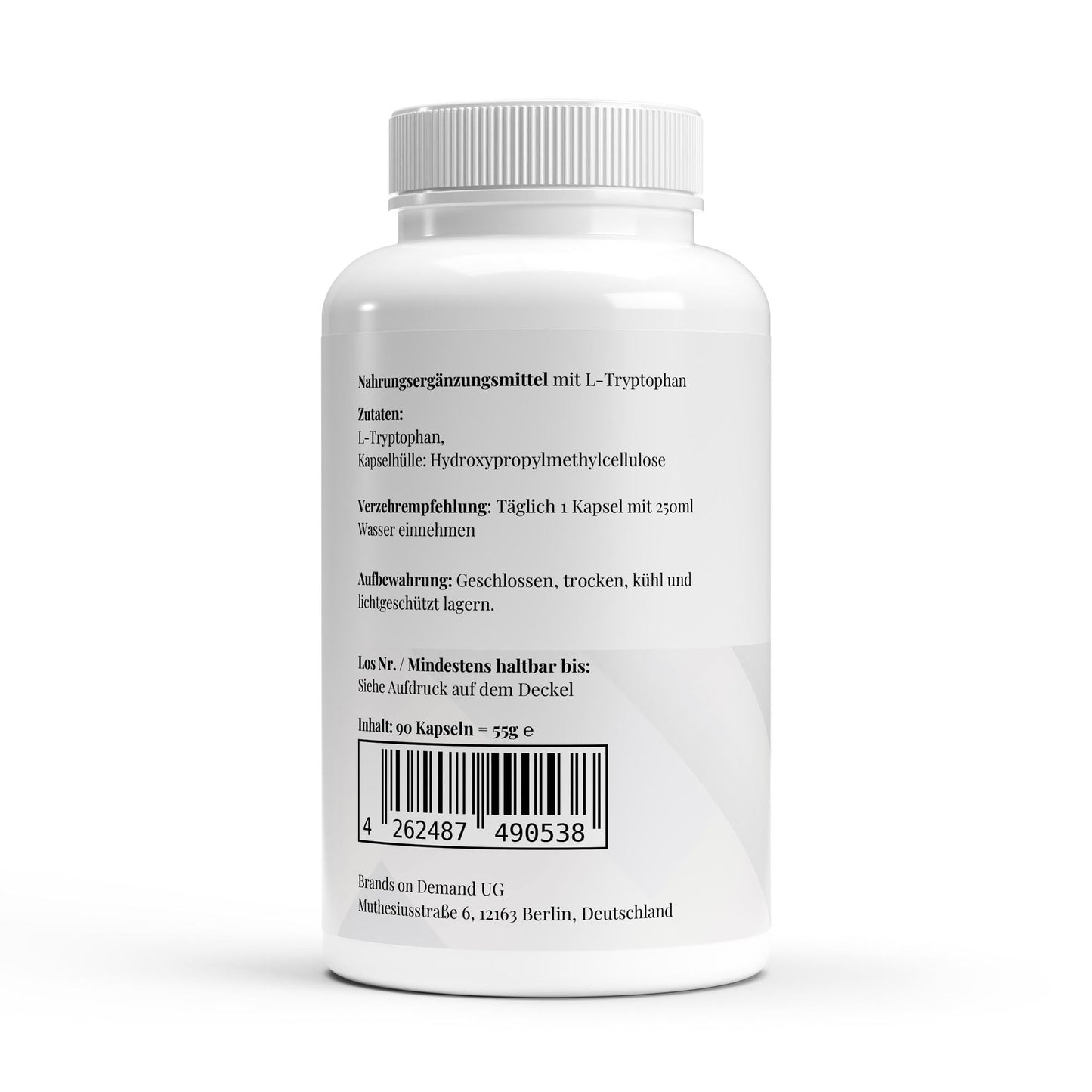 L - Tryptophan - 90 Kapseln - Supplements and more Nahrungsergänzungsmittel