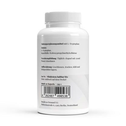L - Tryptophan - 90 Kapseln - Supplements and more Nahrungsergänzungsmittel