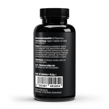 Magnesium 4fach Komplex - 60 vegane Tabletten - Supplements and more Nahrungsergänzungsmittel