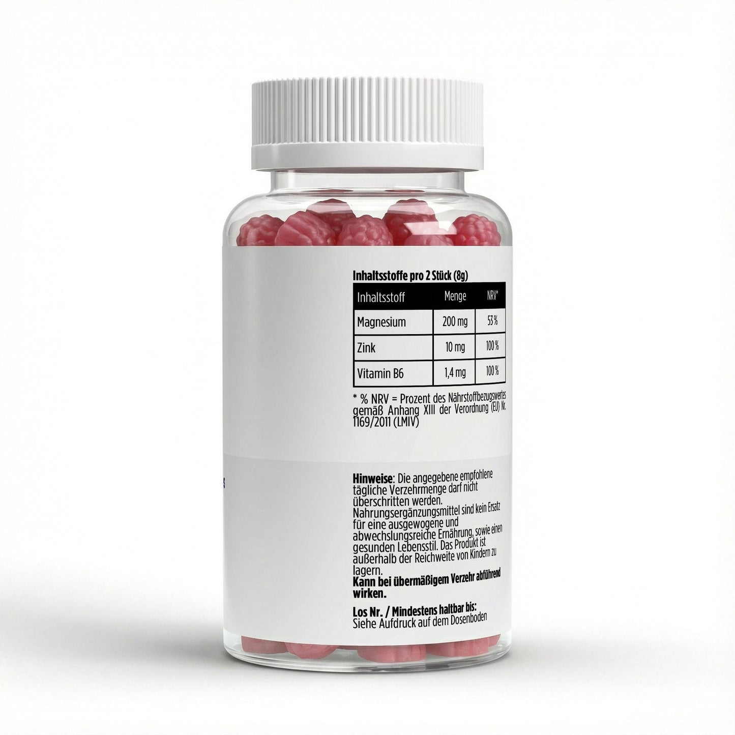 Magnesium + Zink + B6 Gummies - 60 Stk. - Supplements and more Nahrungsergänzungsmittel