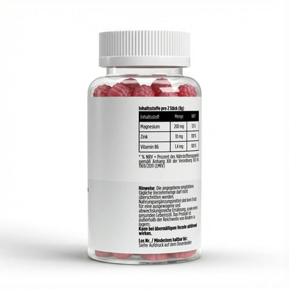 Magnesium + Zink + B6 Gummies - 60 Stk. - Supplements and more Nahrungsergänzungsmittel