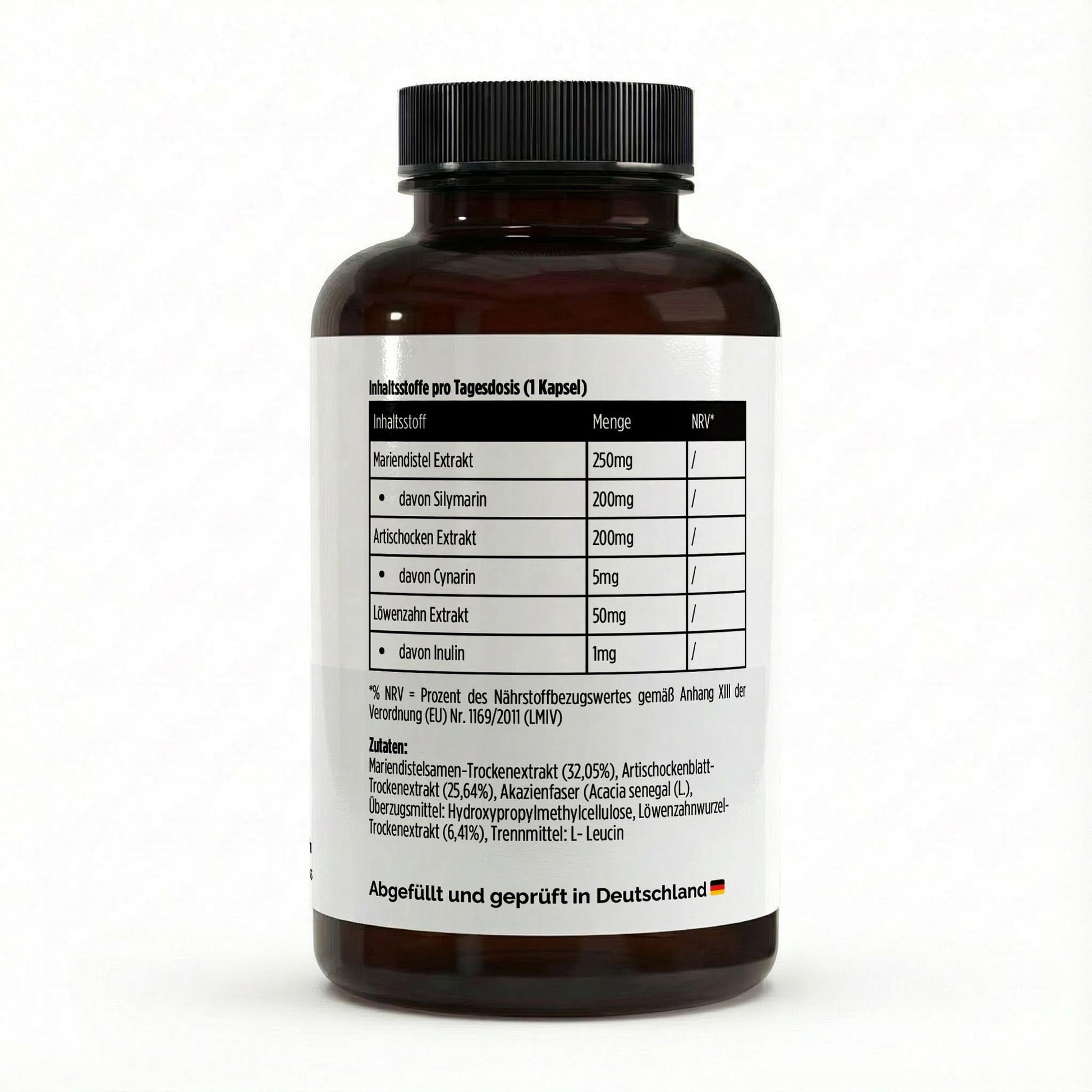 Mariendistel Artischocke Löwenzahn Komplex - 120 Kapseln - Supplements and more Nahrungsergänzungsmittel